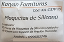 Plaquetas de Silicona Ovaladas, Presión, 13mm