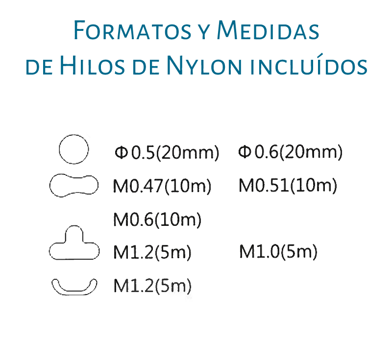 Set de Rollos de Hilos de Nylon