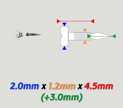 Tornillos Centrantes 1.2 Largo 4.5
