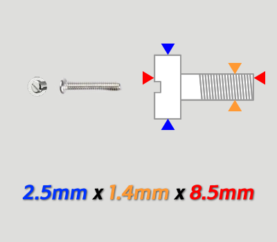 Tornillos 1.4 Largo 8.5