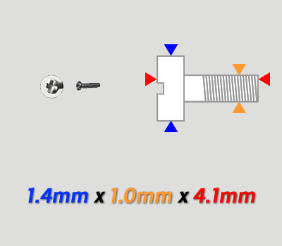 Tornillos 1.0 Largo 4.1