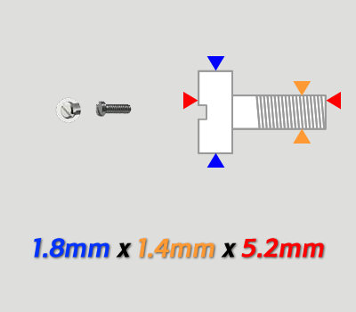 Tornillos 1.4 Largo 5.2