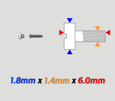 Tornillos 1.4 Largo 6.0