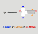 Tornillos 1.4 Largo 10.0