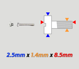 [KA-251485] Tornillos 1.4 Largo 8.5