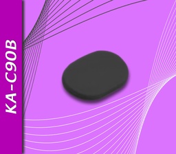 [KA-C90B] Plaquetas de Polifón Adhesivas, Negras