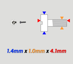 [KA-210-141041] Tornillos 1.0 Largo 4.1