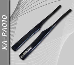 [KA-PA010] Patillas de Acetato, Negro Brillo, Wayfarer